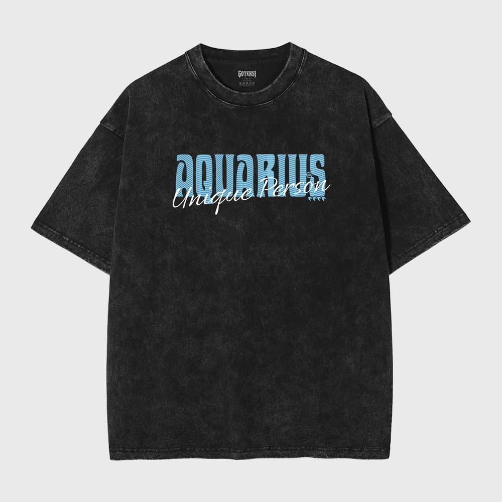 AQUARIUS Premium Vintage Tee Shirt