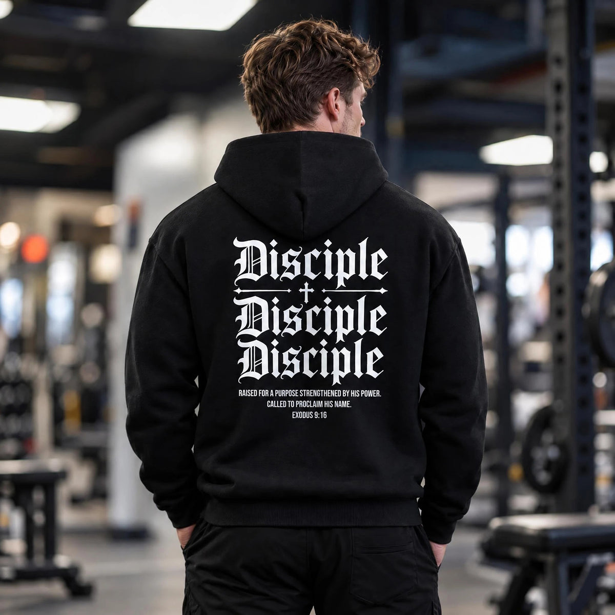 DISCIPLE Premium Black Oversized Hoodies