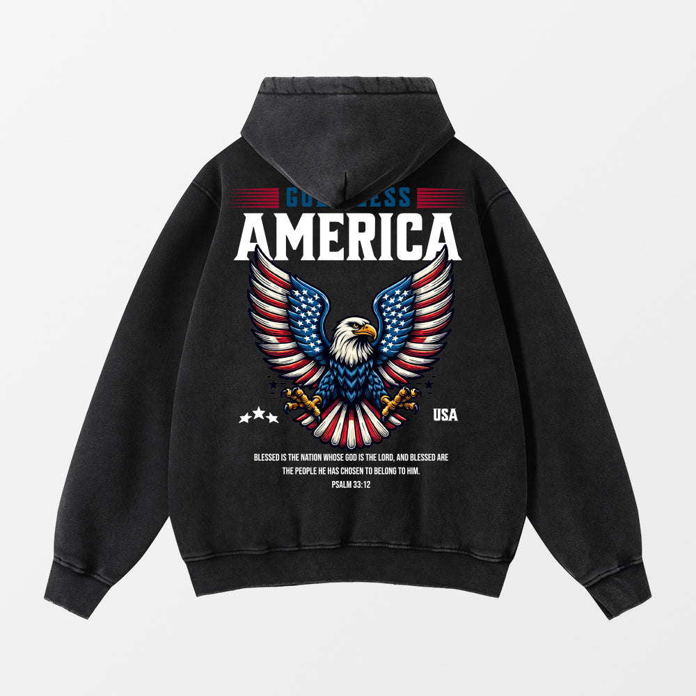 GOD BLESS AMERICA Premium Vintage Hoodies – Gotersi