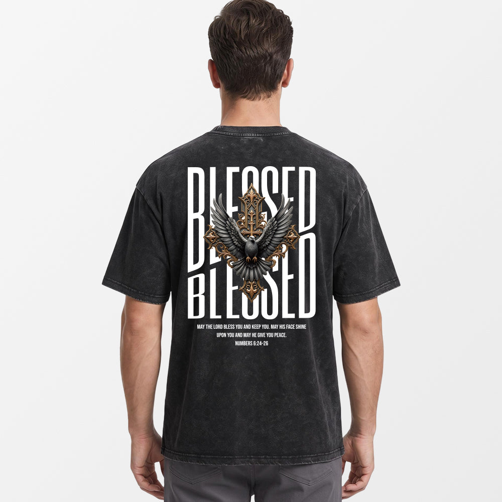 GOD BLESSED Premium Vintage Tee Shirts