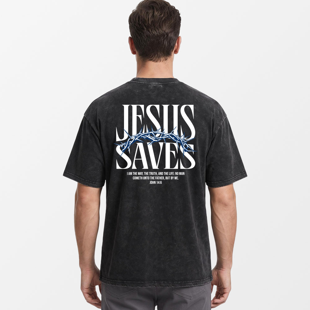 JESUS SAVES Premium Vintage Tee Shirts