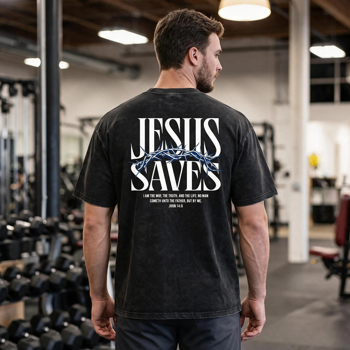 JESUS SAVES Premium Vintage Tee Shirts