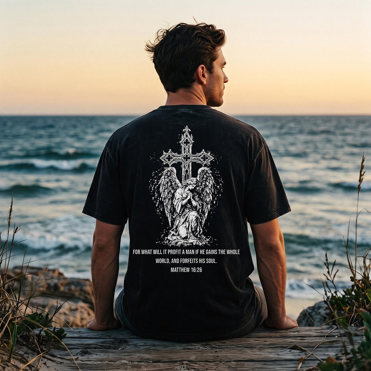 MATTHEW 16:26 Premium Vintage Tee Shirts