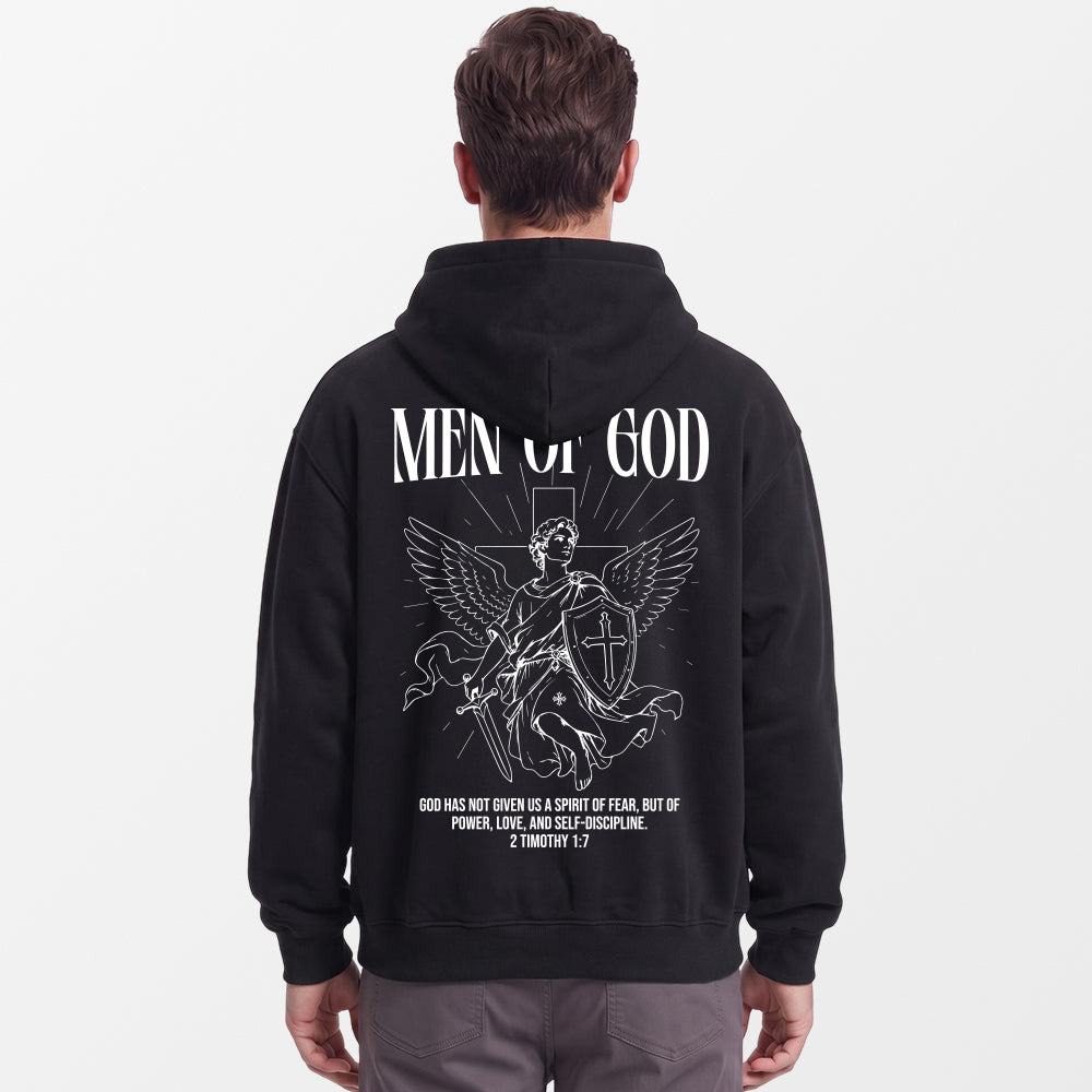 Men OF GOD Premium Black Oversized Hoodies