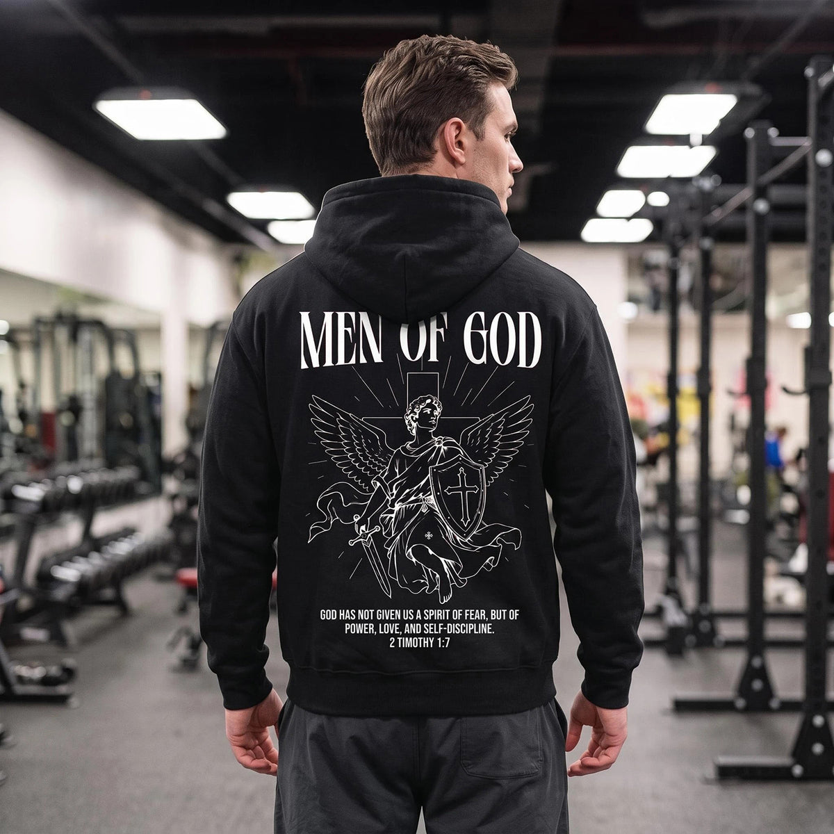 Men OF GOD Premium Black Oversized Hoodies