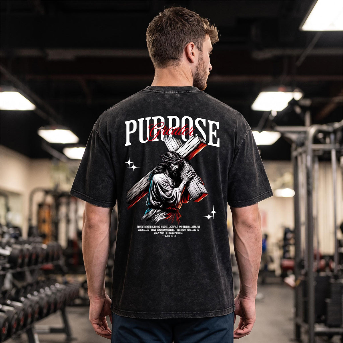 PURPOSE JOHN 15:13 Premium Vintage Tee Shirts