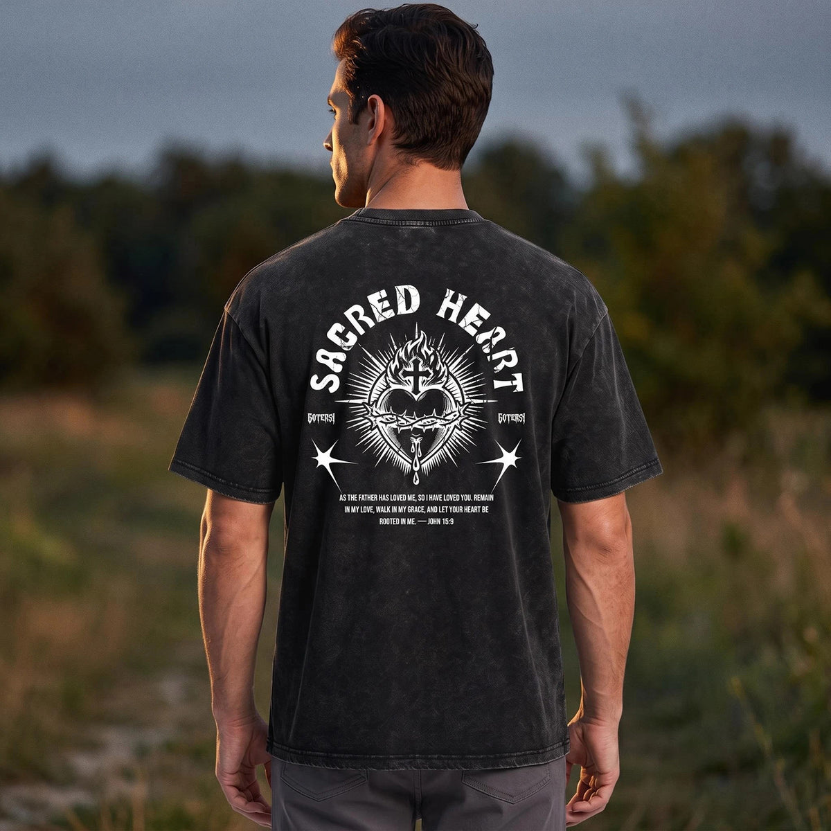 SACRED HEART Premium Vintage Tee Shirts
