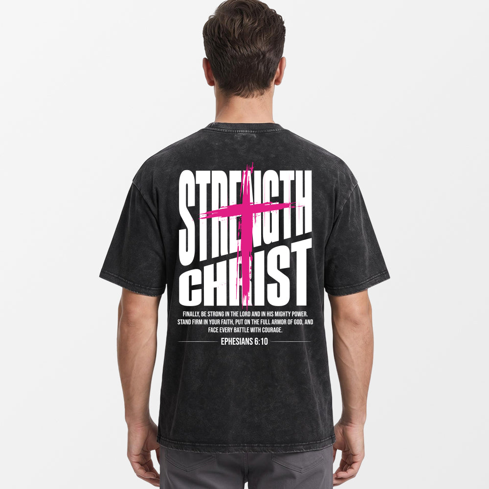CHRIST STRENGTH Premium Vintage Tee Shirts