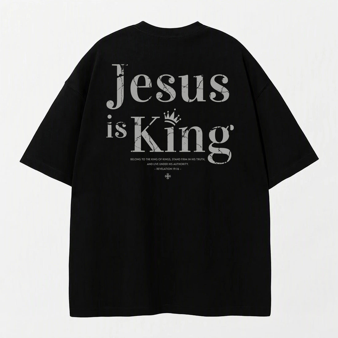 JESUS IS KING Heavyweight Christian T-Shirt | GOTERSI – Gotersi