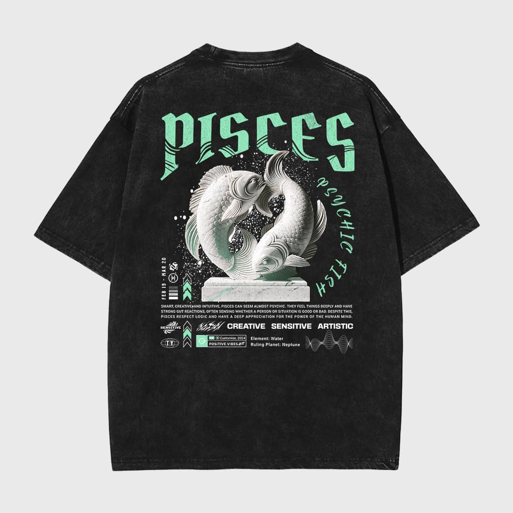 PISCES Premium Vintage Tee Shirt
