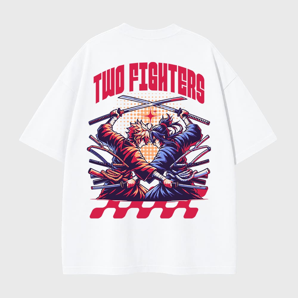 TWO FIGHTERS Premium Oversized Tee Shirt